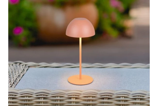 Nabíjacia LED stolná lampička Ortiz, oranžová