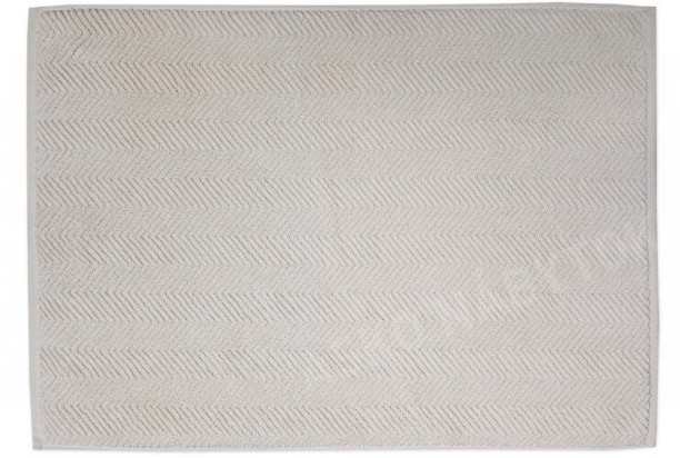 Kúpeľňová predložka Ocean, BIO bavlna, Oxford Tan, vlnkovaný vzor, 50x70 cm