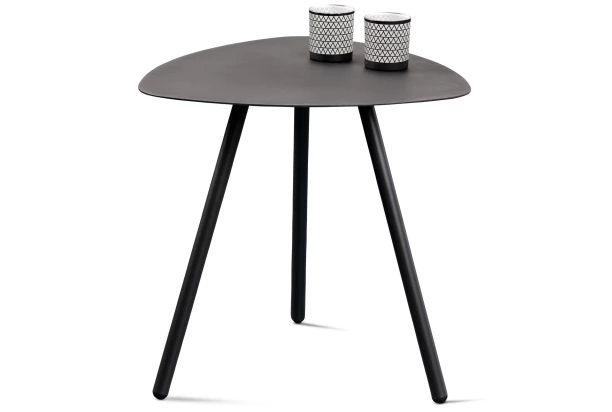 Stolík Mira, priemer 50 cm, antracitový
