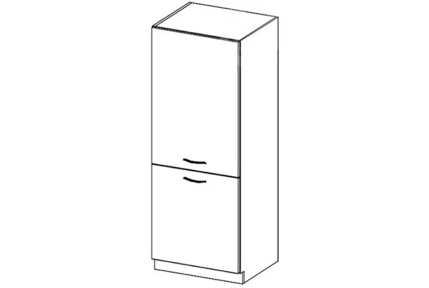 Vysoká kuchynská skriňa Karmen 40DK, 40 cm, šedá/krémová