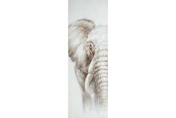 Ručne maľovaný obraz Slon 40x120 cm