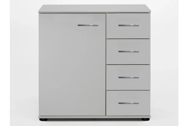 Komoda so zásuvkami Anna, 81 cm, biela