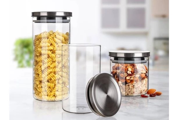 Súprava dóz na potraviny (3 ks) Freia, sklo