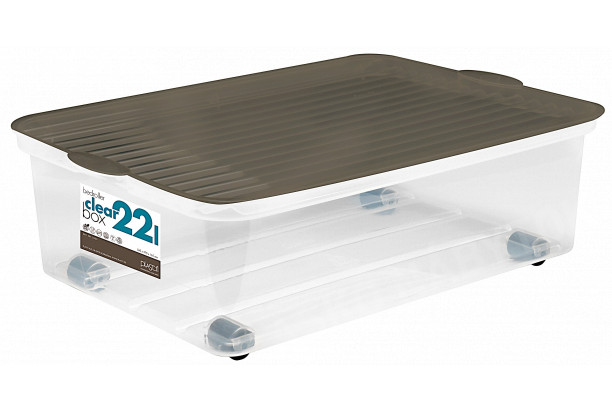 Úložný box Bedroller priehľadný, 55x37,5x16 cm