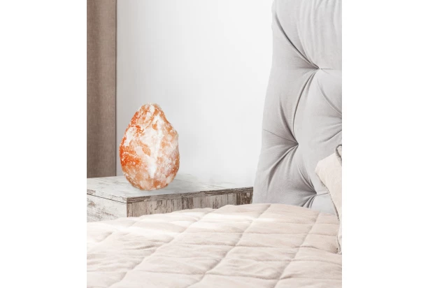Stolná lampa Soľný kryštáľ, 23 cm