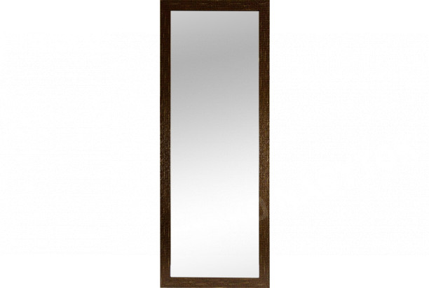 Nástenné zrkadlo Glamour 40x120 cm, hnedá štruktúra