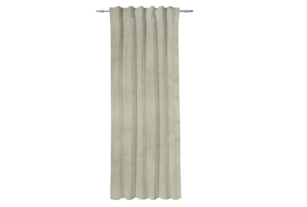 Záves Nantes 140x245 cm, béžová zamatová štruktúra