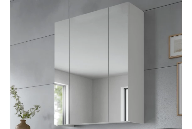 Kúpeľňová zrkadlová skrinka Ice, biela