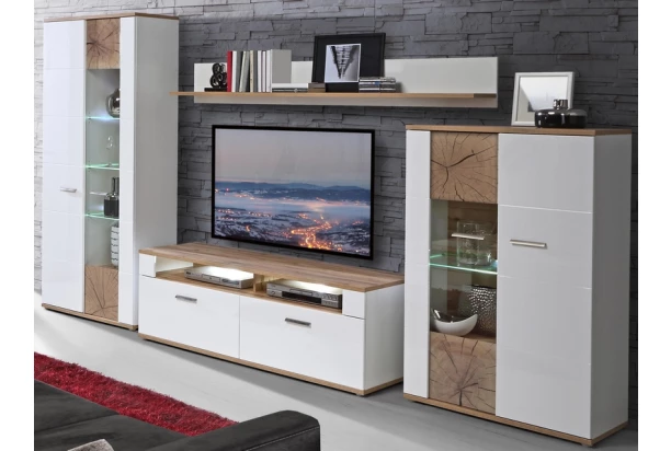 Obývacia stena Asta, s osvetlením