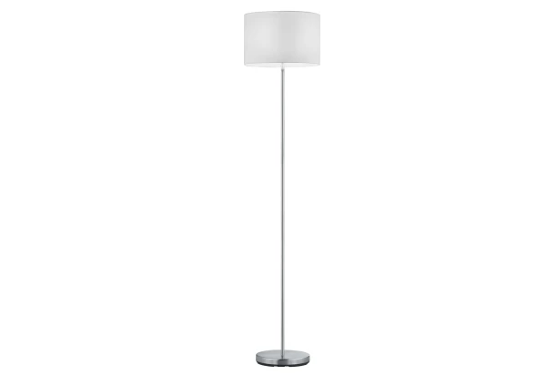 Stojacia lampa Hotel, biela látka