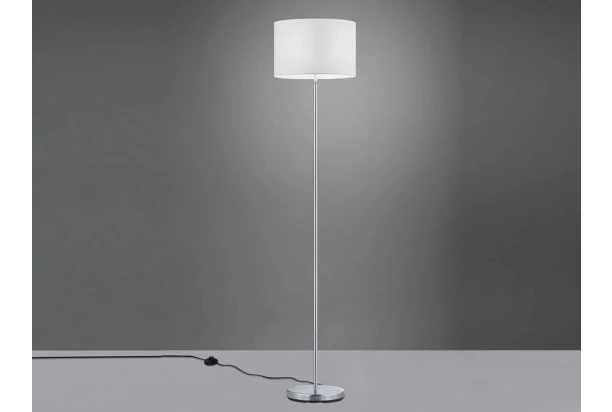 Stojacia lampa Hotel, biela látka