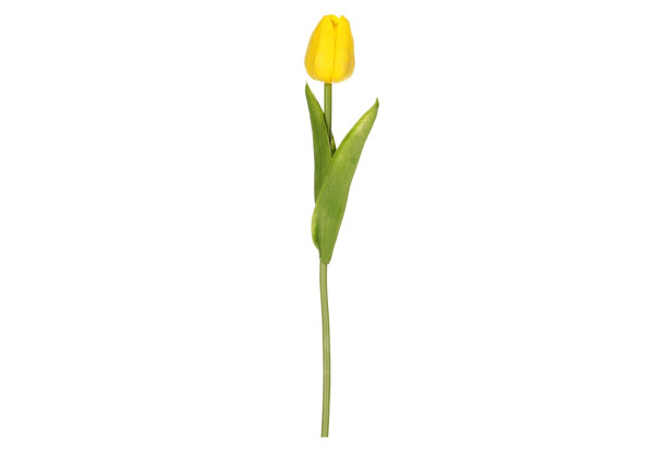Umelý kvet Tulipán 34 cm,  žltý