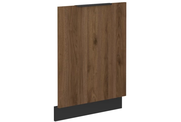 Predný panel na vstavanú kuchynskú umývačku Monza, 60 cm, orech/čierna