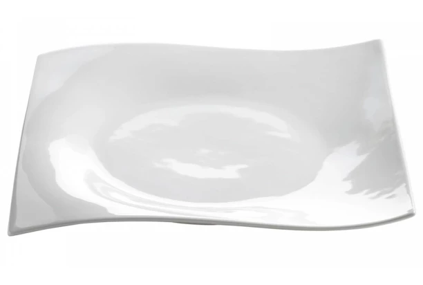 Plytký tanier Motion 27 cm, biely