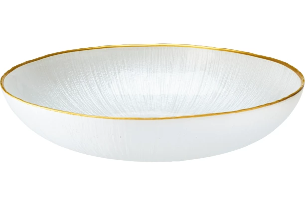 Miska Dia 21 cm, bielal/zlatá