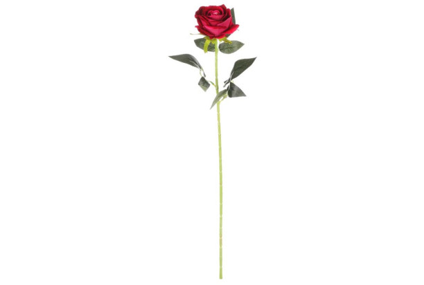 Umelý kvet Ruža 76 cm, ružová