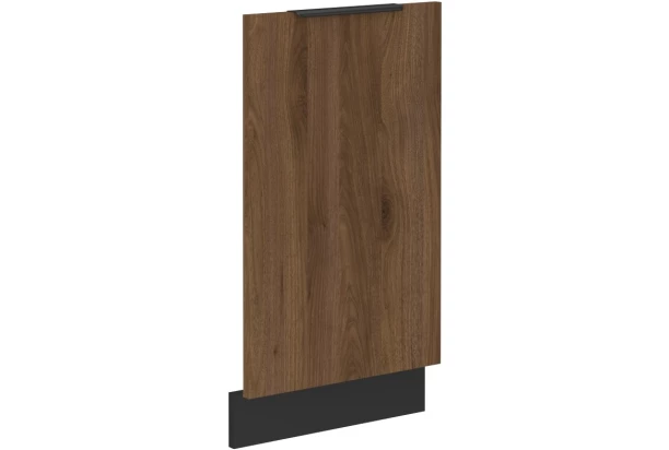 Predný panel na vstavanú kuchynskú umývačku Monza, 45 cm, orech/čierna