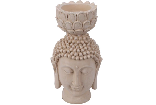 Dekoračná soška/svietnik Hlava Buddhy