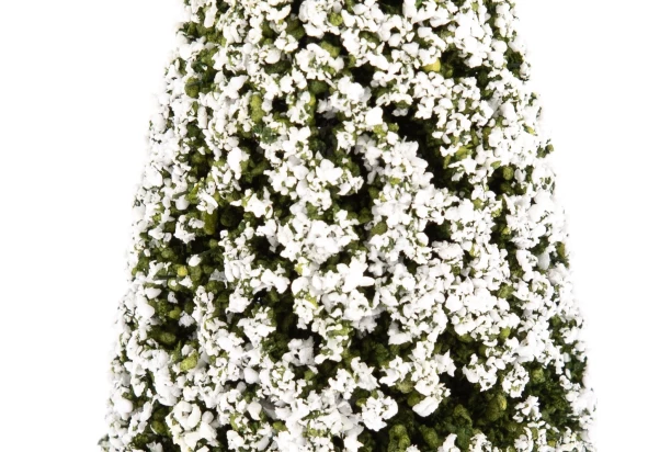 Vánoční dekorace Zasnežený stromček, 16 cm