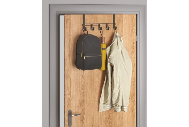 Závesná lišta na dvere Lava TouchTherm 38 cm, čierna