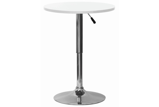 Okrúhly barový stôl Laurent 60 cm, biely