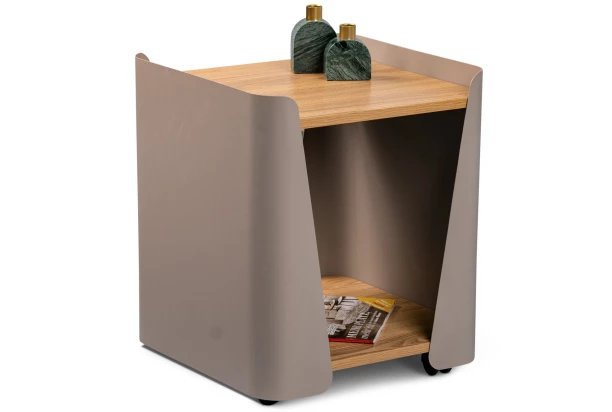 Odkladací stolík Sandro 3, dub/taupe