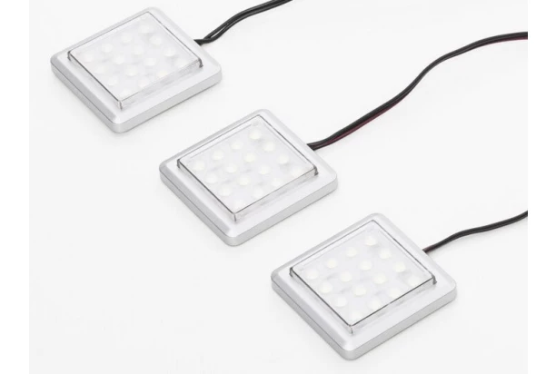 Sada LED osvetlenie (3 ks) studená biela