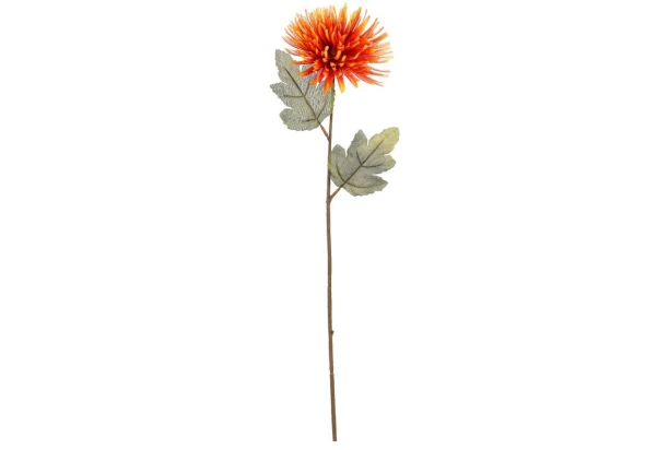 Umelá kvetina Chryzantéma 60 cm, oranžová