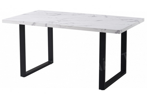 Jedálenský stôl Maurizio 160x90 cm, biely mramor