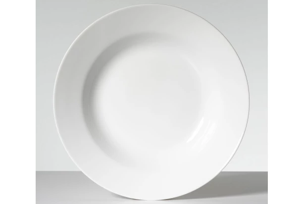 Hlboký tanier biely, 23 cm