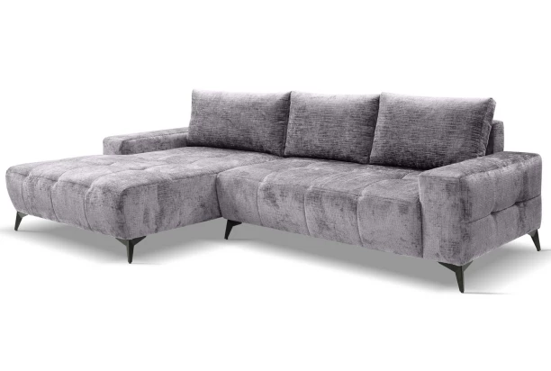 Rohová sedačka Mauro, holubia sivá látka, ľavý roh