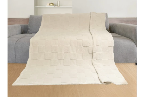 Deka Karo Sherpa 140x200 cm, piesková