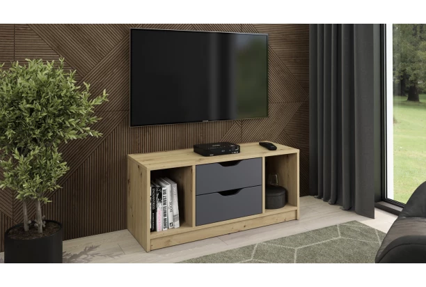 TV stolík Sten 100 cm, dub artisan/grafit