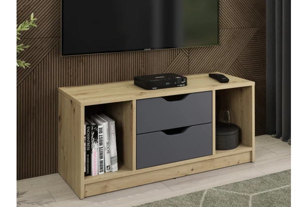 TV stolík Sten 100 cm, dub artisan/grafit