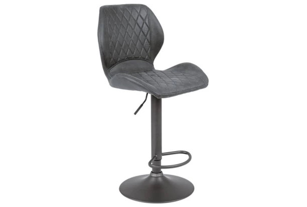 Barová stolička Sonja, antracitová vintage látka