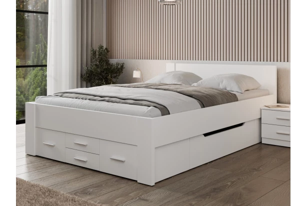 Postel Iwetta 140x200 cm, biela