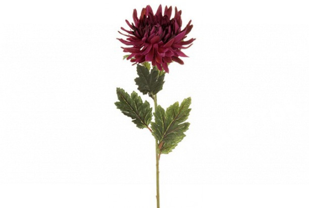 Umelá kvetina Chryzantéma 60 cm, tmavo fialová