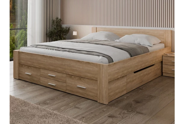 Postel Iwetta 180x200 cm, dub sonoma