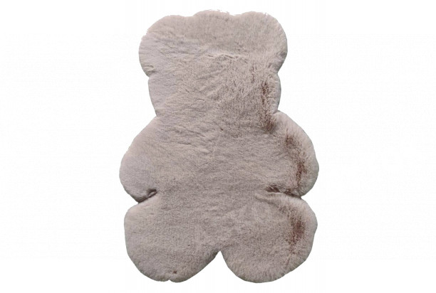 Detský koberec Animal, tvar medveď, staroružový