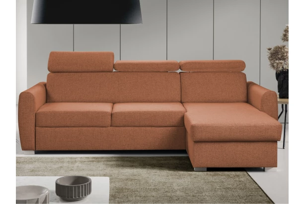 Rohová sedacia súprava Mistic, terracota látka