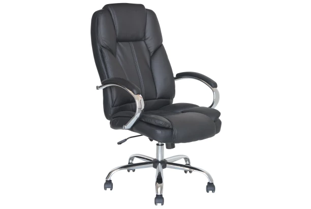 Kancelárske kreslo Vicenzo, čierna ekokoža, extra nosnosť