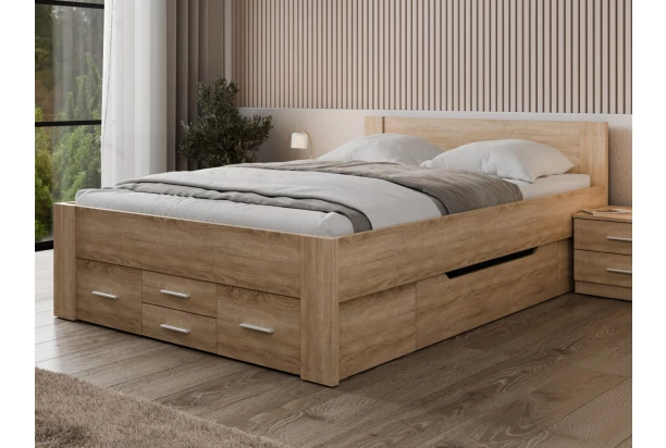Postel Iwetta 140x200 cm, dub sonoma