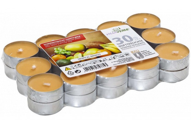 Sada čajových sviečok vôňa Tropical Mango 30 ks