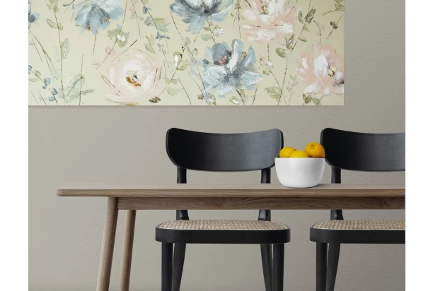 Ručne maľovaný obraz Lúčne kvety 120x40 cm, 3D štruktúra