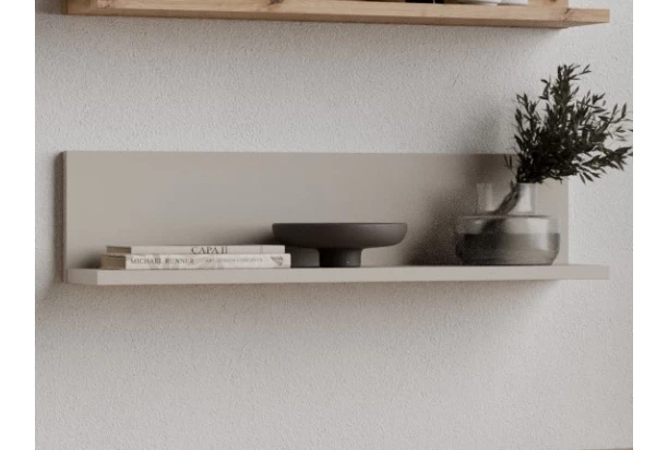 Polica na stenu Asko Living, 60 cm, béžový kašmír