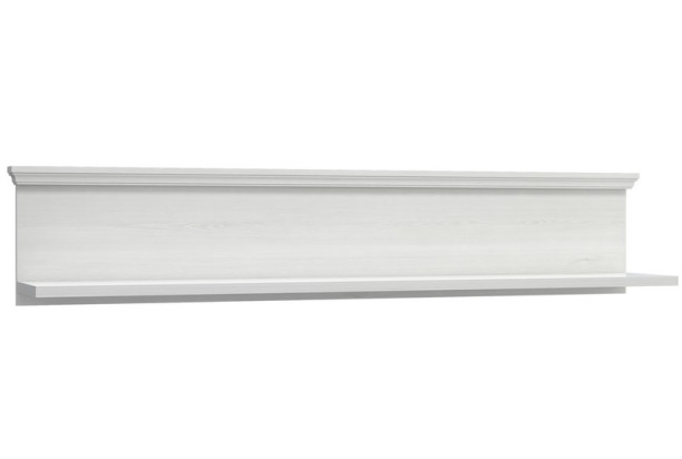 Nástenná polica Avinion, 151 cm, bielený dub