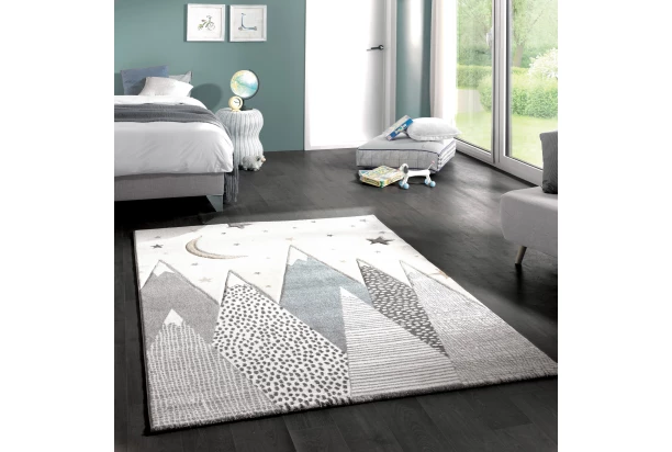 Detský koberec Diamond Kids 120x170 cm, skalnatá krajina s hviezdami