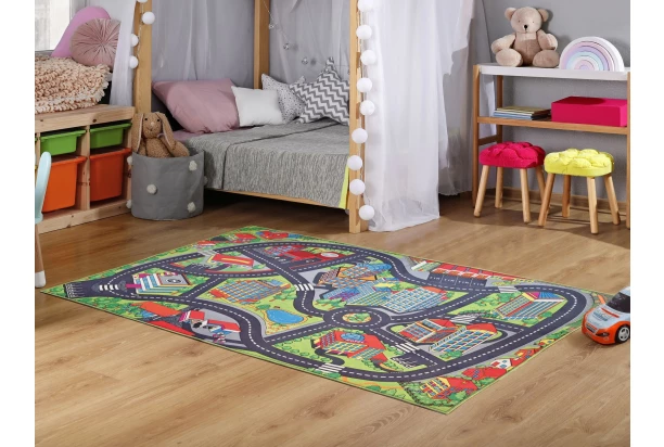 Detský koberec Mesto,  100x150 cm