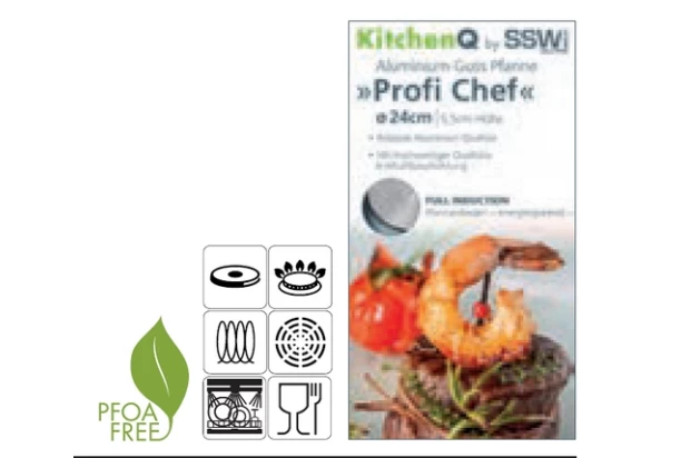 Panvica Profi Chef 24 cm, nepriľnavá
