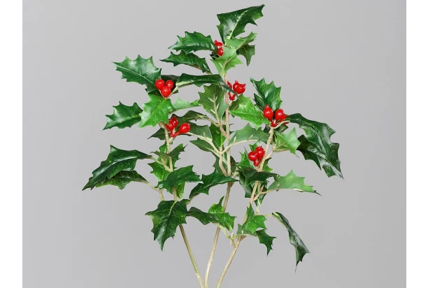 Umelá kvetina Vianočné cesmína, 40 cm